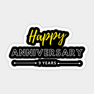 Happy Anniversary | 9 Year Sticker